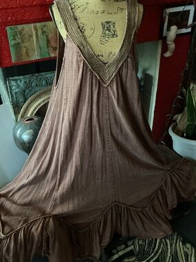 Free People Maxi Dress in Brown